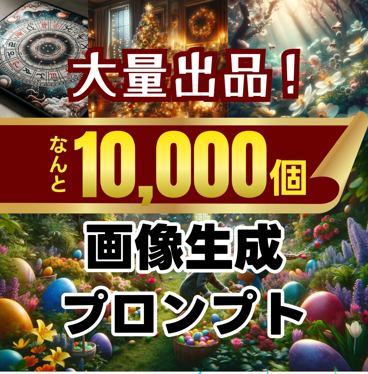 画像生成プロンプト1万個セット売ります Midjourney、ChatGPTなどのツールで使えます イメージ1