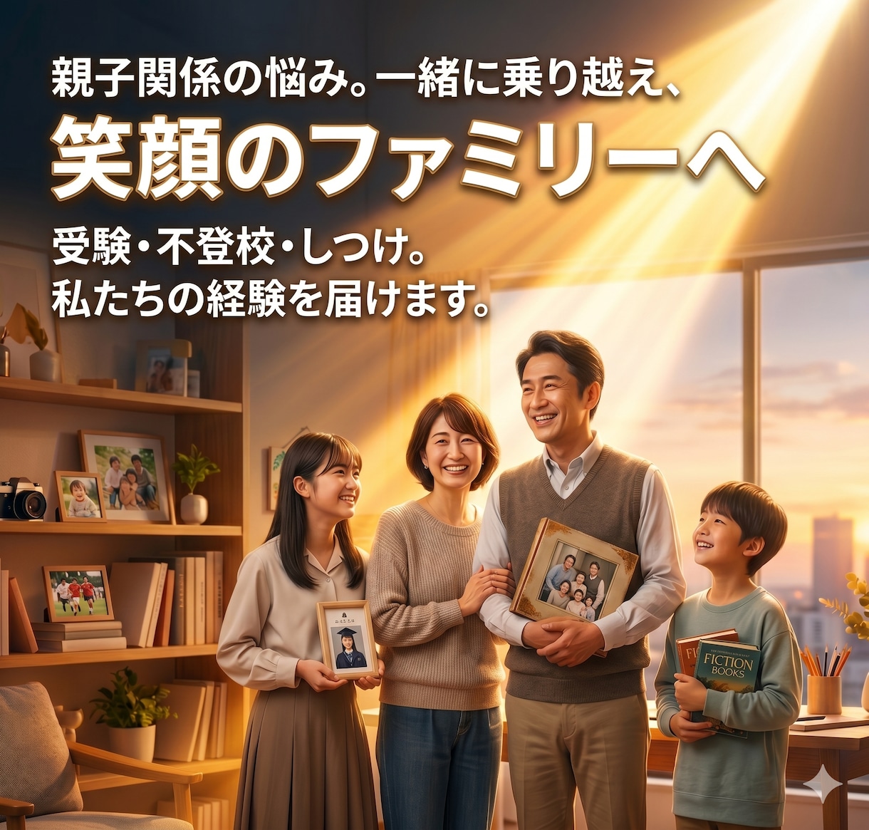 親子問題解決の『ヒんと』を提供します 『国立大学現役合格者3人』『博士』『イジメ経験』の親です。 イメージ2
