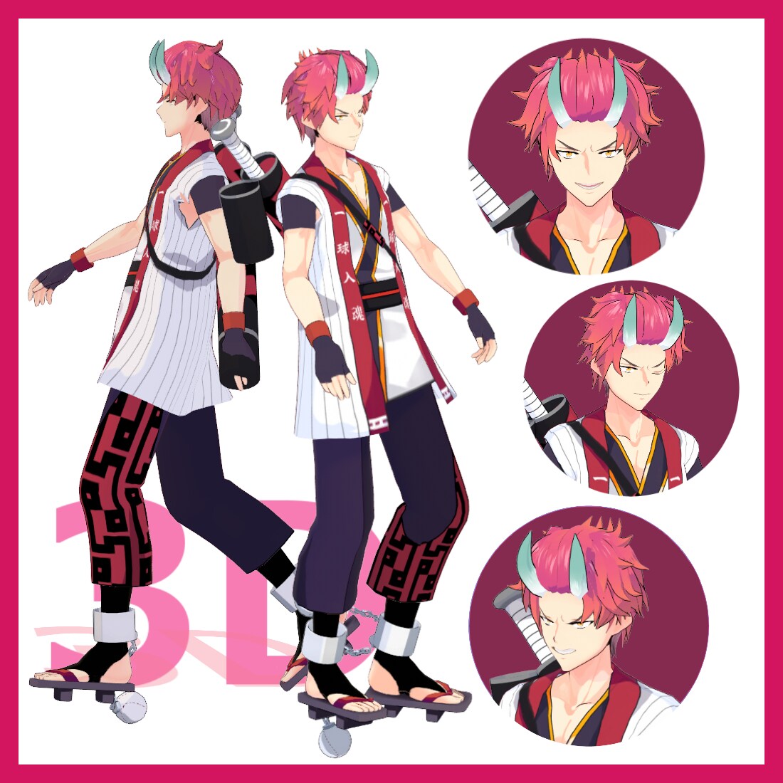 VRoid+αで3Dキャラクターをお作りします オリジナルキャラクターを低価格で3D(VRM)化いたします イメージ4