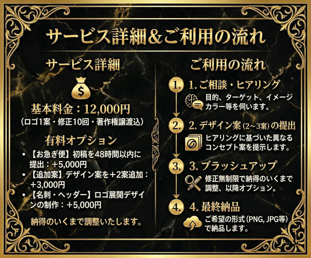 想いを形に！ブランドを高めるロゴデザインを作ります コンテンツ販売から実店舗まで。信頼と期待を生むロゴをご提供 イメージ3