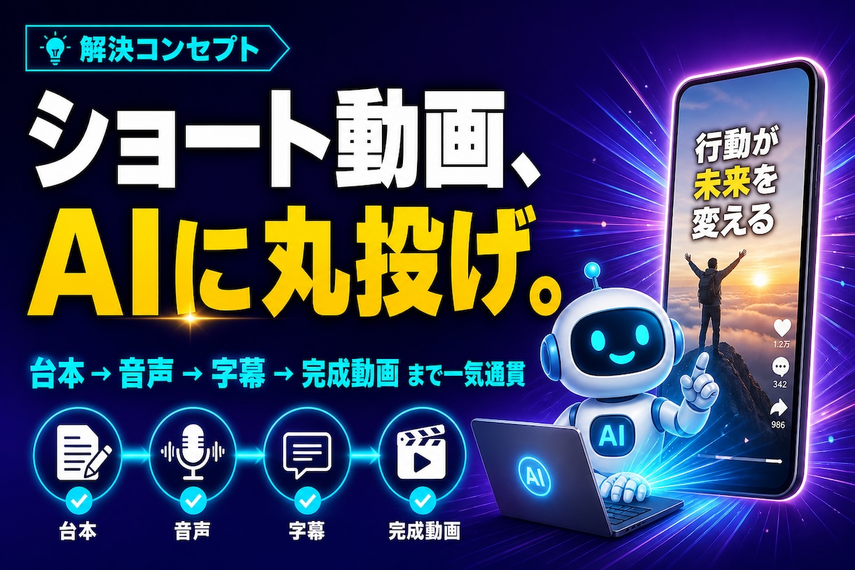 AIショート動画を丸投げで量産する方法教えます ✅ClaudeCodeスキル一式＋手順書＋個別レクチャー付き イメージ3