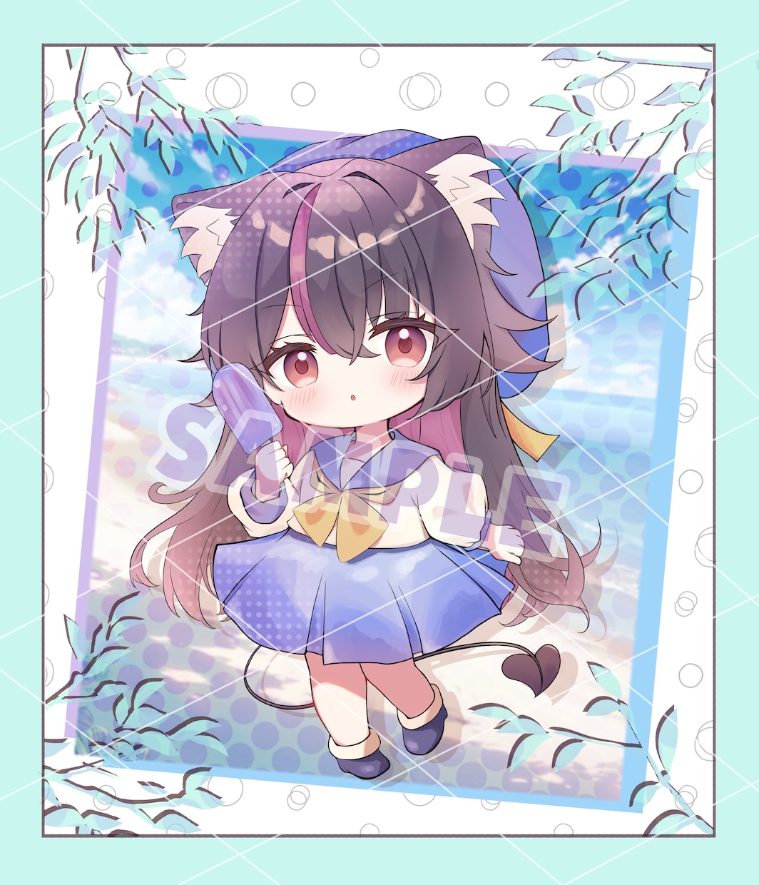 あなただけの可愛いミニキャラを描きます あなただけのオリジナルキャラを可愛いミニキャラに！ イメージ1