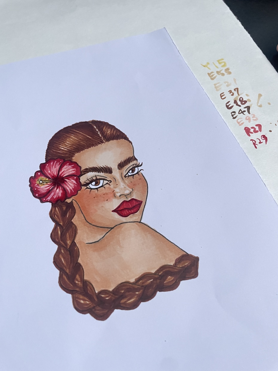 オシャレで魅力的な女性を手描きします アイコン、ロゴ、観賞用に♪ 私の得意分野活かします！！ イメージ1