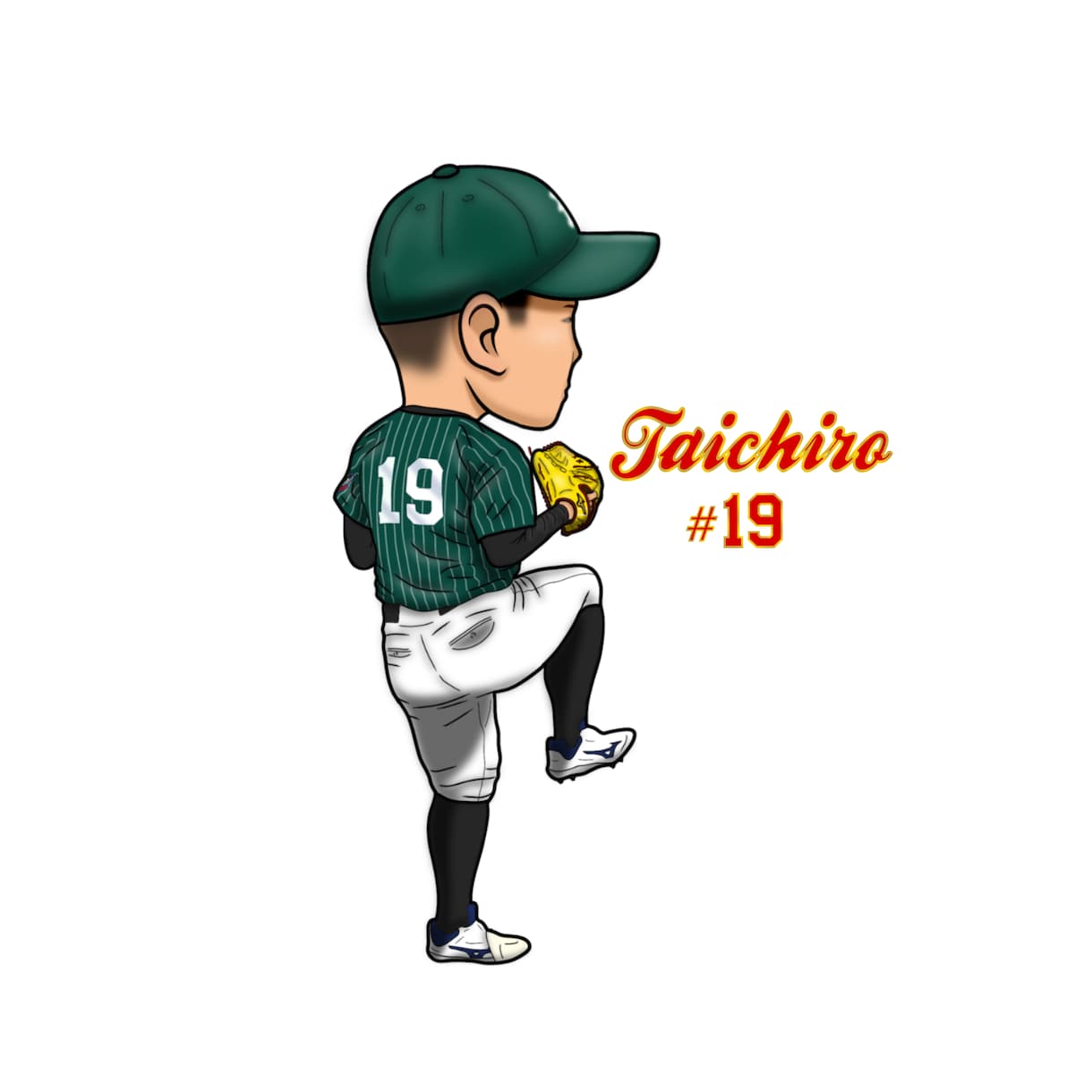あなただけの野球イラスト⚾️描きます 投げる、打つ、守る、走る、どんなポーズでもイラストにします！ イメージ2