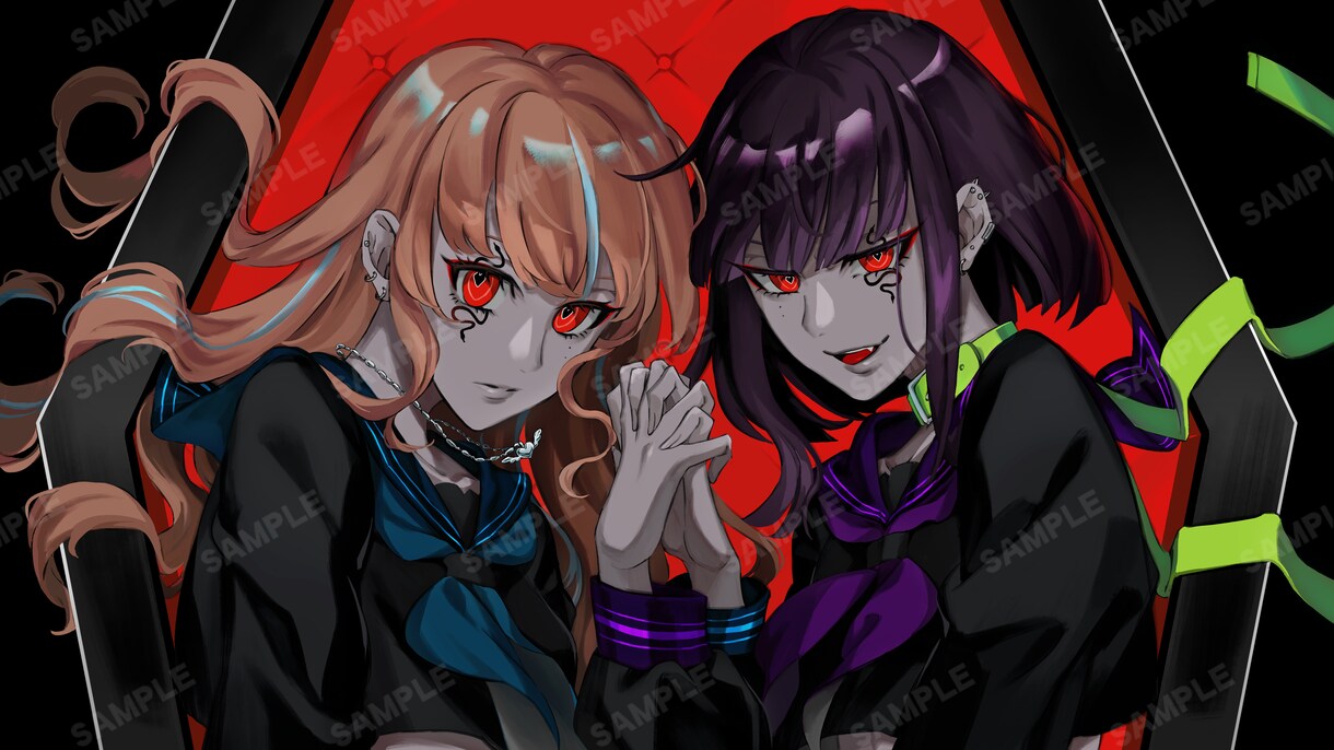 歌ってみた動画やMV用イラストを描きます 動画の顔として魅力ある絵づくりを イメージ1