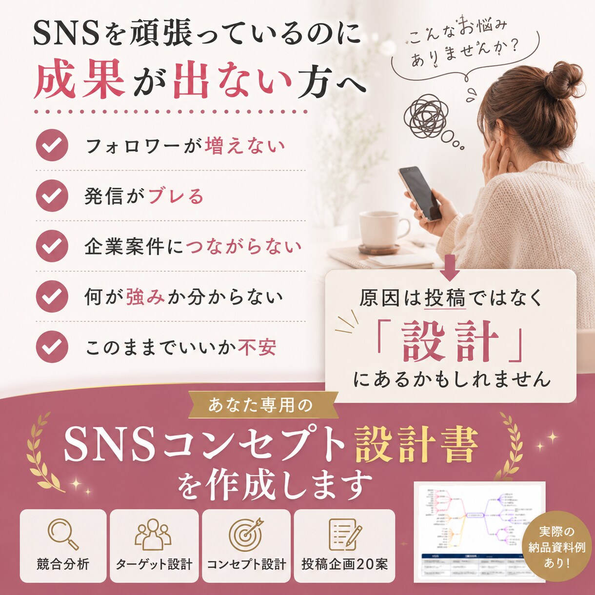 現役マーケターが手厚くインスタ戦略設計します 企業と発信者、両方の視点からSNSを分析します イメージ2