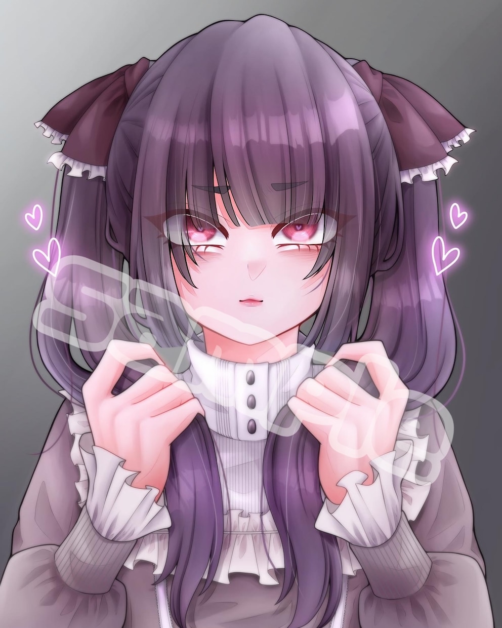 動画サムネやSNSアイコンのご使用いただけます 甘めで可愛い女の子のイラストを作成します！ イメージ2
