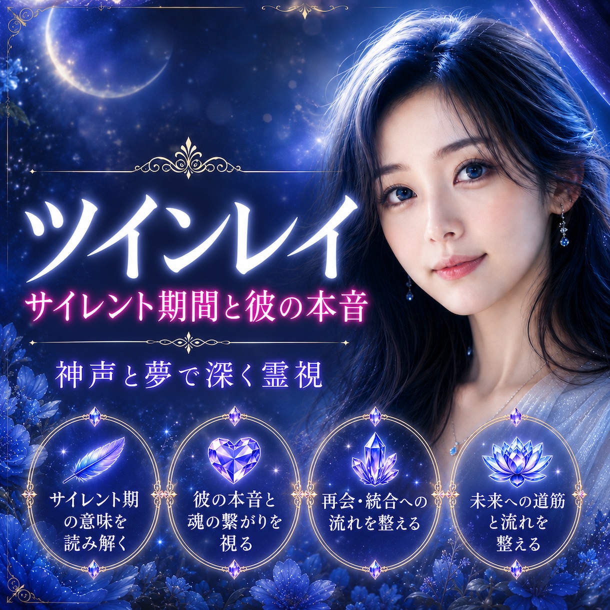 ツインレイ｜サイレント期間と相手の本音を霊視します 神声と夢で深く霊視｜音信不通の彼の本音、再会の道を伝えます イメージ9