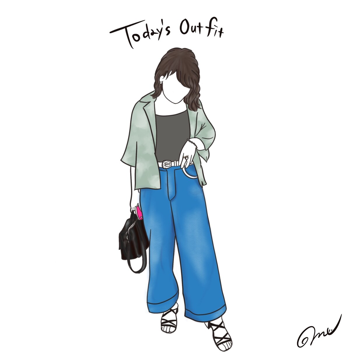線と文字で韓国風イラスト描きます 様々な用途に合わせてあなただけのイラスト！ イメージ8
