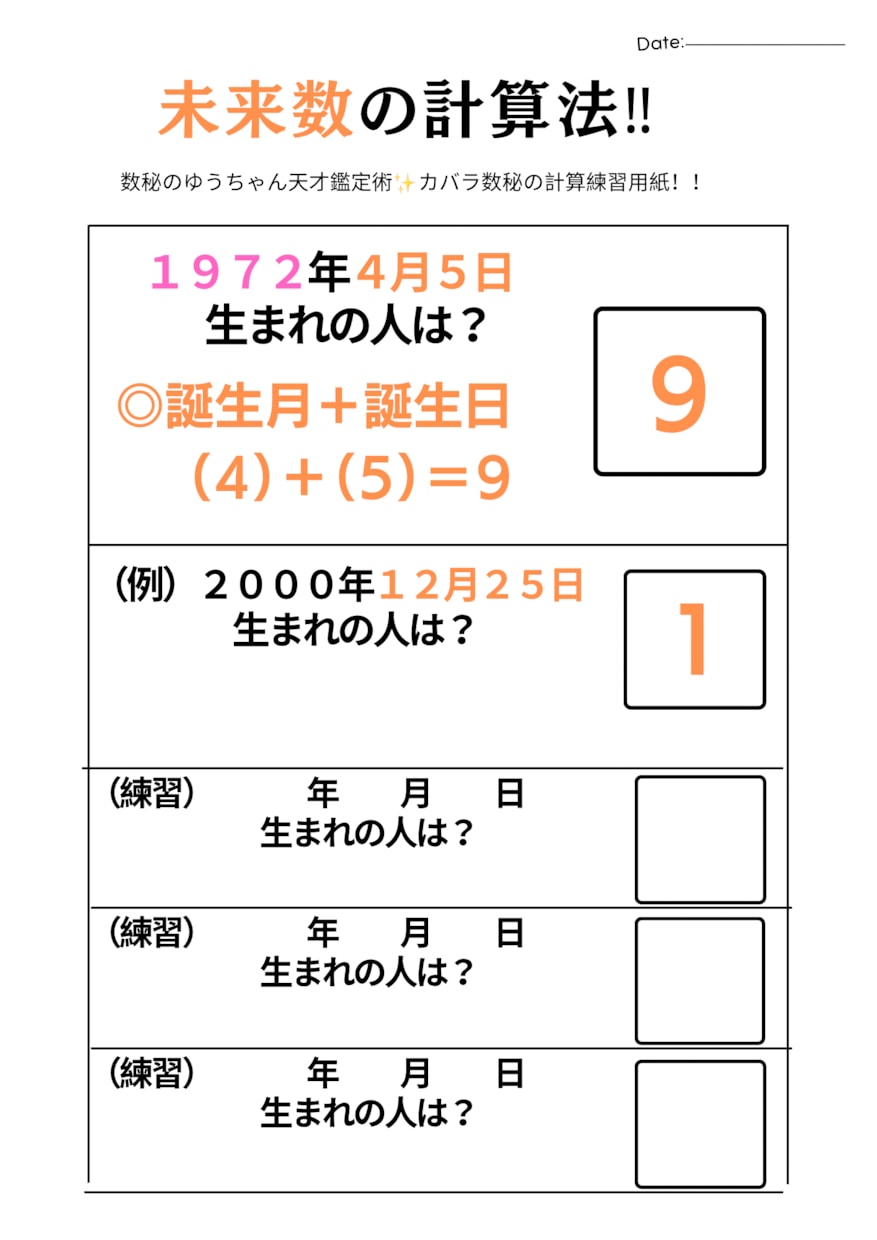 占いのやり方｜数秘術｜才能開花と伝え方教えます 占いや鑑定方法の相談｜自信を付けたい方｜何でも質問OKです イメージ4