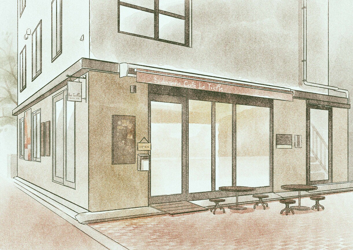 写真を元に背景・風景画を描きます 独特の雰囲気のイラストに仕上げます♫ イメージ4