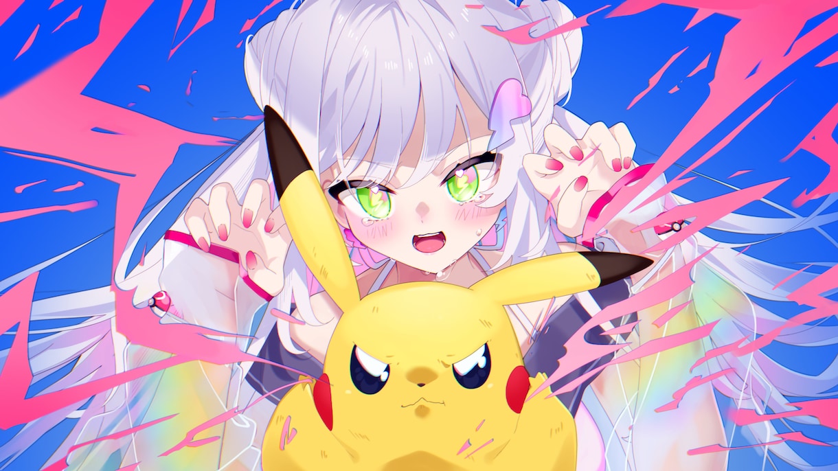 シンプル可愛い絵柄でイラストお描き致します 立ち絵、一枚絵、動画用イラストなどご相談ください！ イメージ4