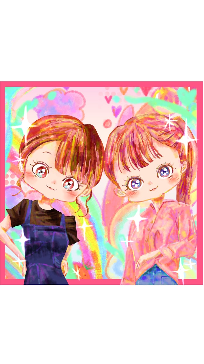 おしゃれ&ポップで可愛い似顔絵描きます 最短3日で納品！SNSアイコン、名刺や大切な方への贈り物に♡ イメージ3