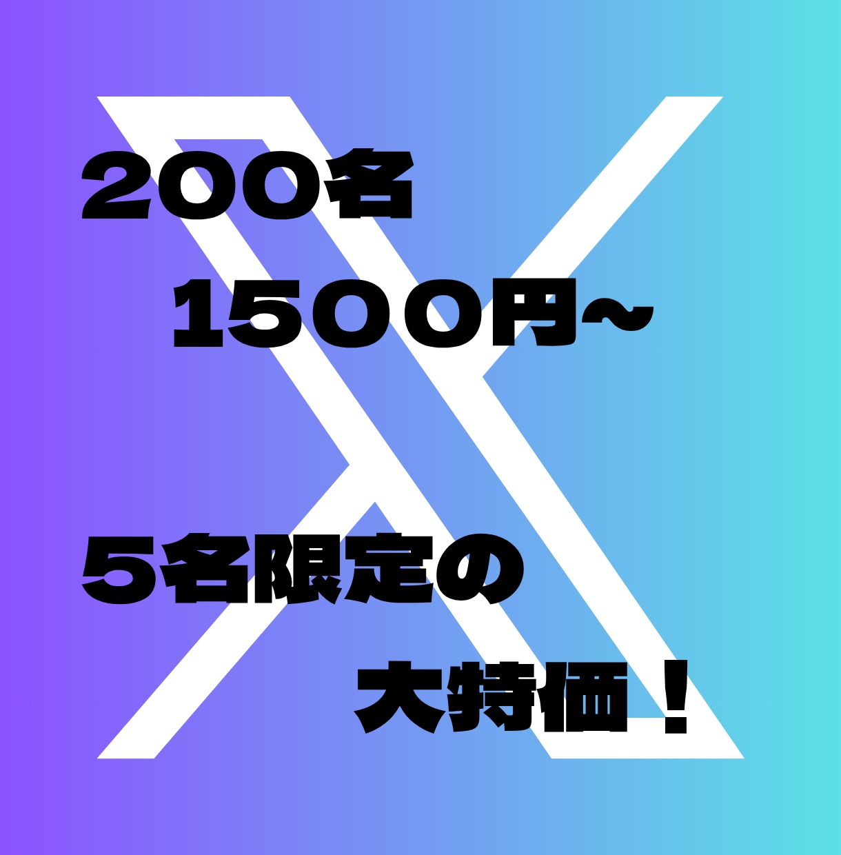 5名限定　Xのフォロワーお値打ちに増やします 実績作りのため、お試し特価でのご提供です! イメージ7
