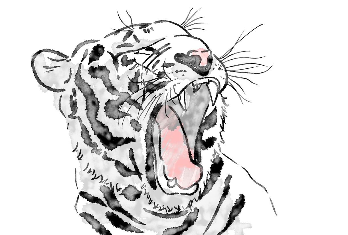可愛いくてかっこいい動物のイラストを描きます シンプルな線画ではがきや年賀状、SNS等のアイコンにも！ イメージ2