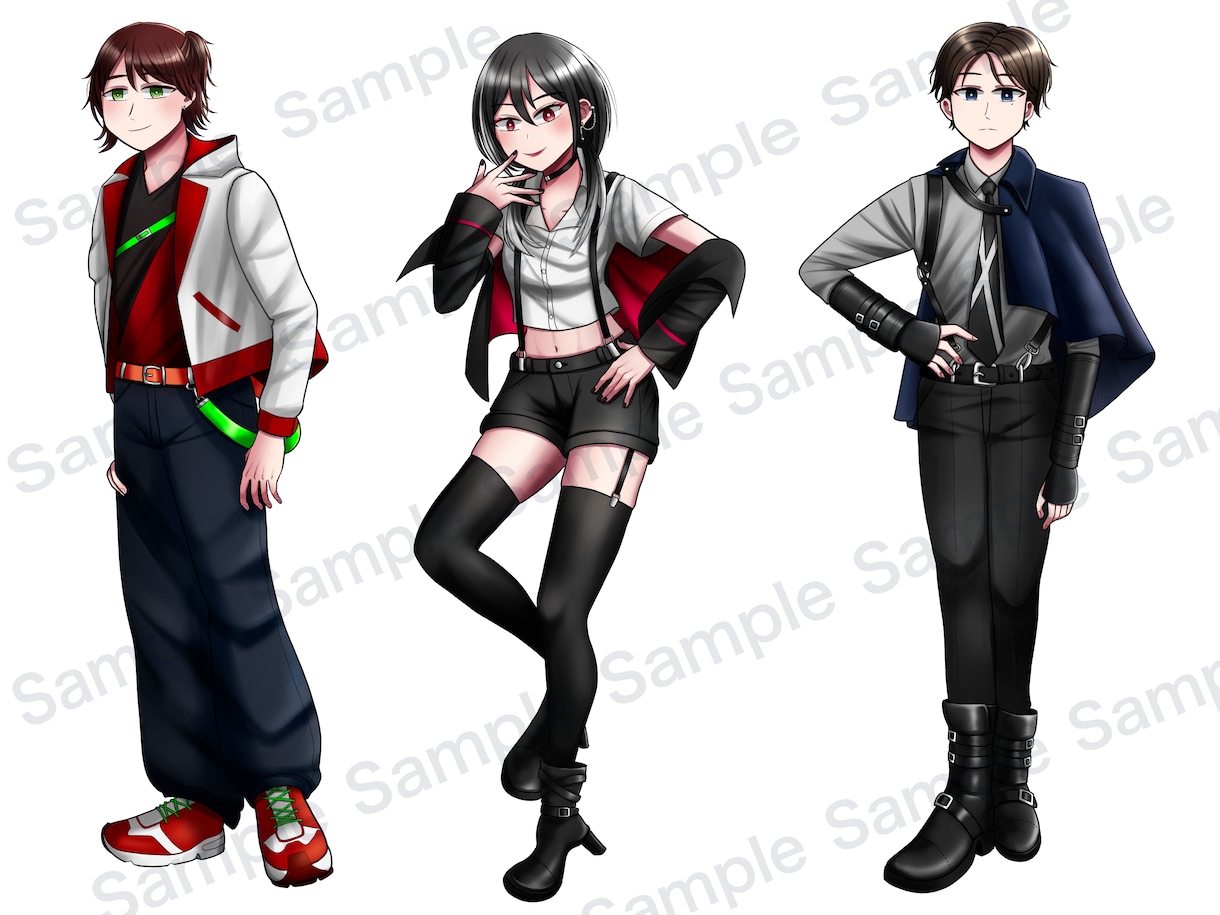 キャラクター立ち絵制作いたします TRPG・ゲーム・配信用にご利用可能 イメージ3
