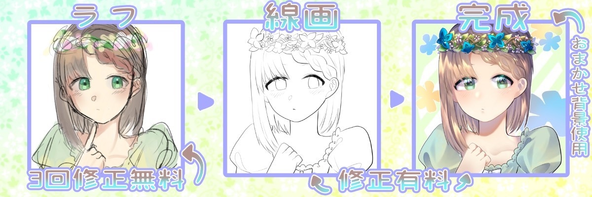 キラキラなイラストアイコン描きます TwitterやLINE、ブログなどにおすすめ！ イメージ2