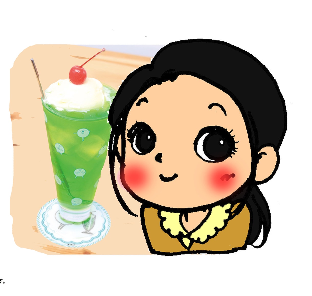 かわいい似顔絵アイコンを作ります LINEのアイコンで、ニコッとしちゃうこと、間違いなしです。 イメージ1