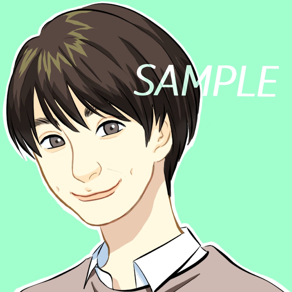 好印象を与える爽やかカラフルイラスト提案いたします SNSやアイコン商用利用可能です イメージ1