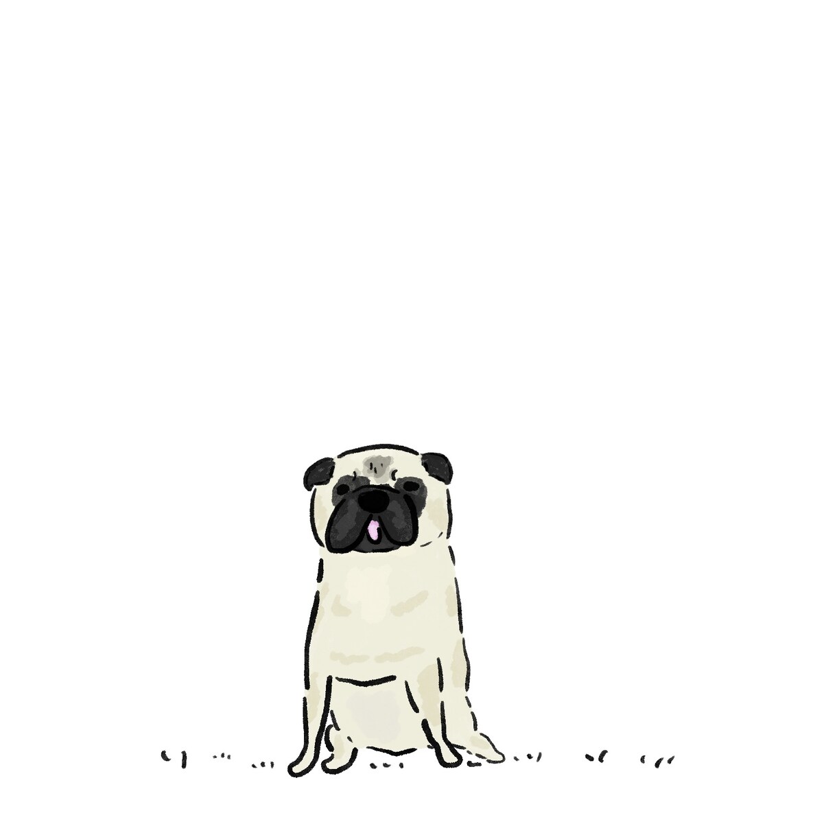 商用OK◎シンプルな動物やペットのイラスト描きます 親しみやすく可愛い1枚！アイコン、グッズなどご利用できます イメージ4