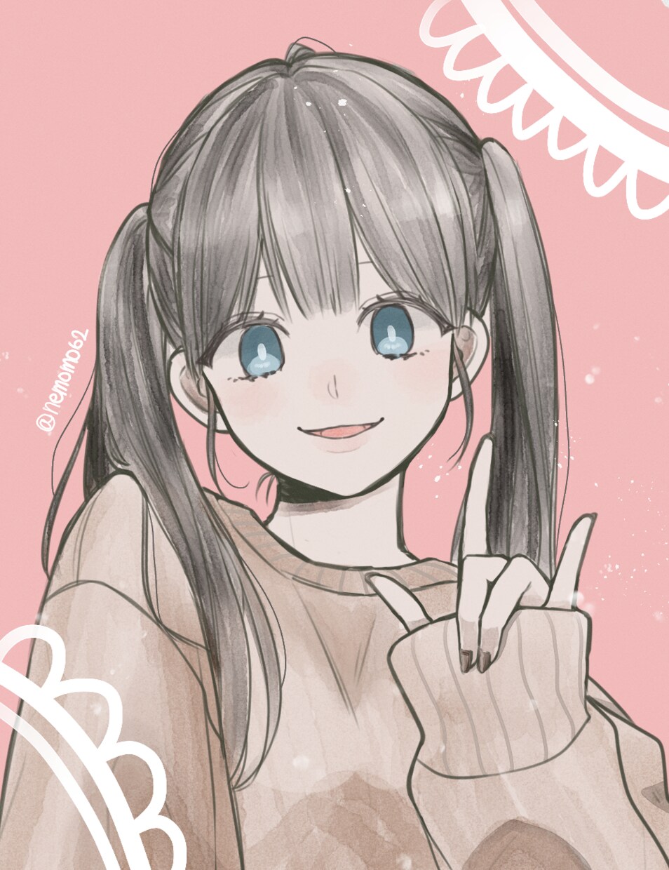 SNS用アイコン/可愛い女の子描きます 可愛い女の子のアイコンをお届けします イメージ6