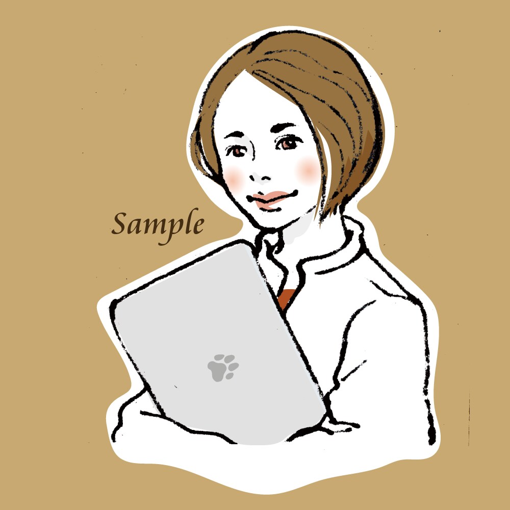SNSで印象UP！あなたの似顔絵アイコン描きます 自分らしさを魅せる似顔絵【シンプル・大人・おしゃれ・親しみ】 イメージ2