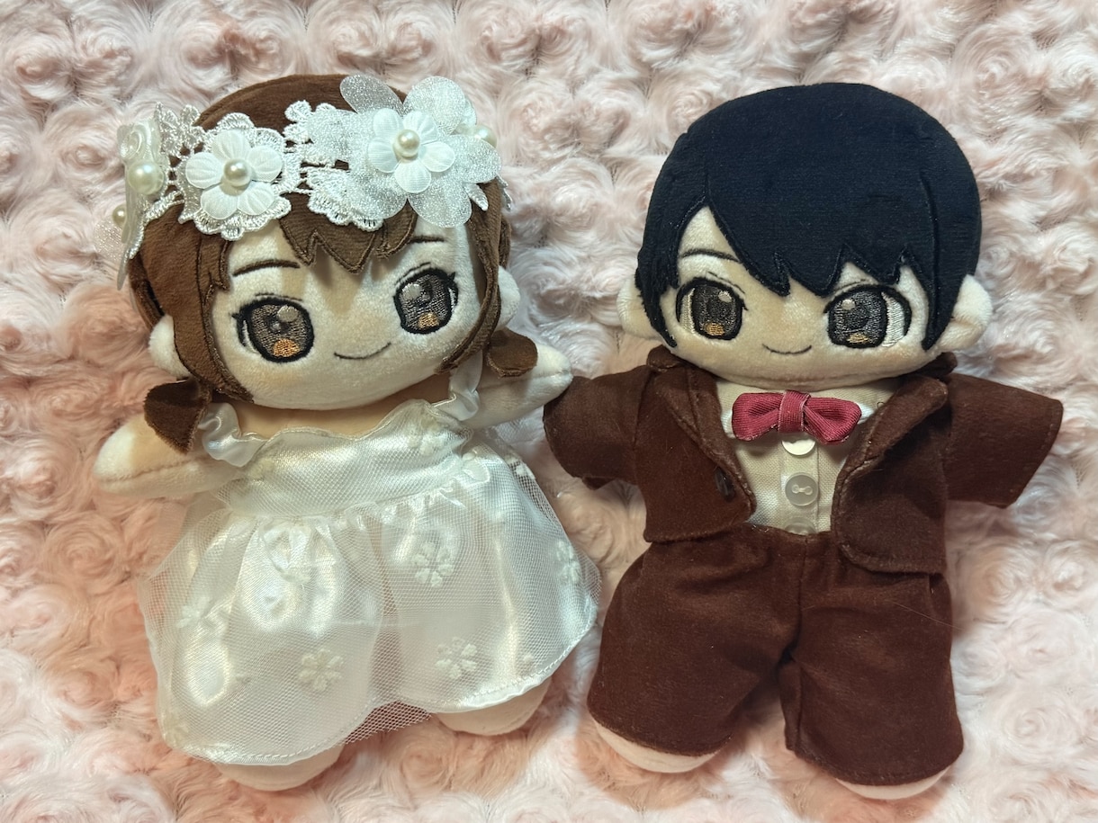 ウエディングのウェルカムぬい、製作いたします 一緒に一度の結婚式、お二人のぬいでブースに花を添えませんか？ イメージ1