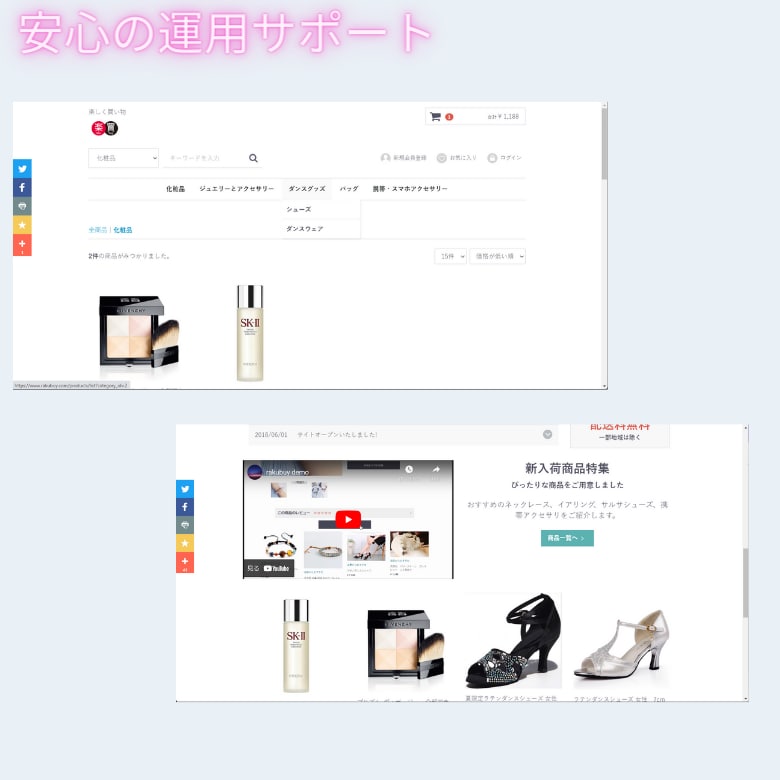 EC-cubeで売上に繋がるECサイトを作ります プロシステム会社　簡単運用・オリジナルデザイン　ECサイト イメージ3