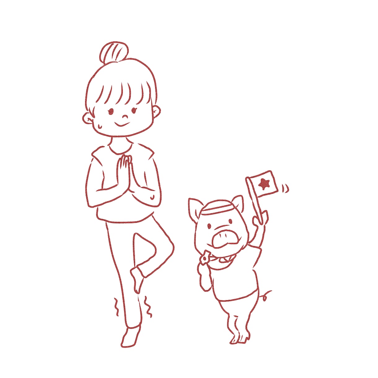 商用OK！やわらかくて可愛いイラスト描きます 即日〜4日で納品可能！人と動物のゆる〜いイラストが得意です！ イメージ2
