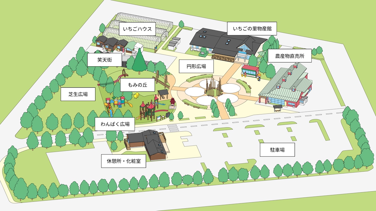 ドット絵・ポップイラストで鳥瞰図を作ります かわいい・レトロなイラストで鳥瞰図をデザインします！ イメージ4