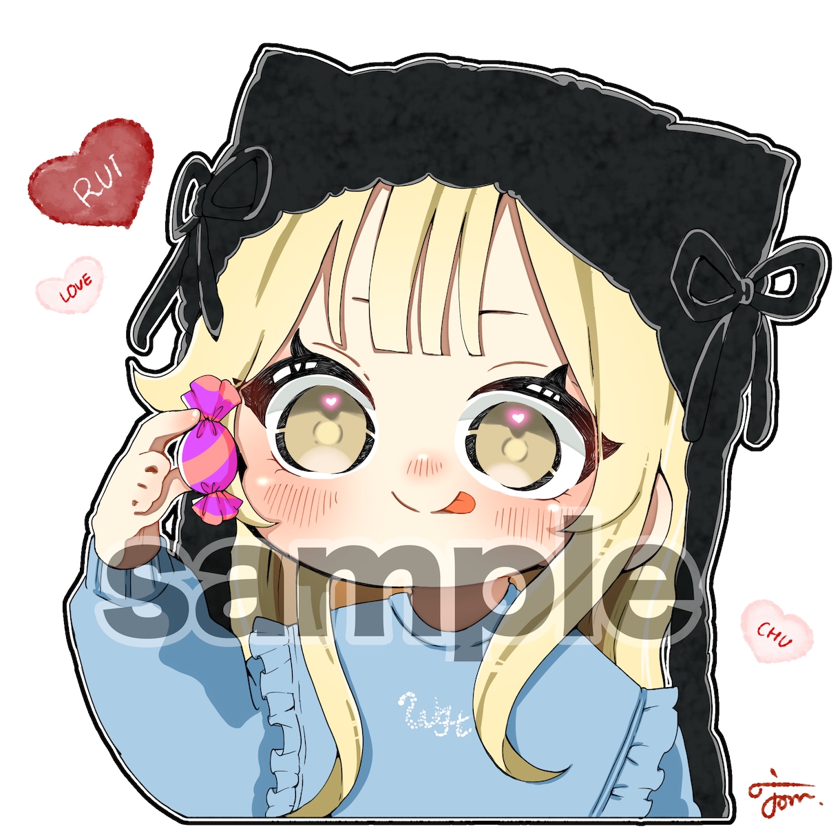 可愛いデフォルメSNSアイコン描きます もちもちなSDイラスト制作します！ イメージ5