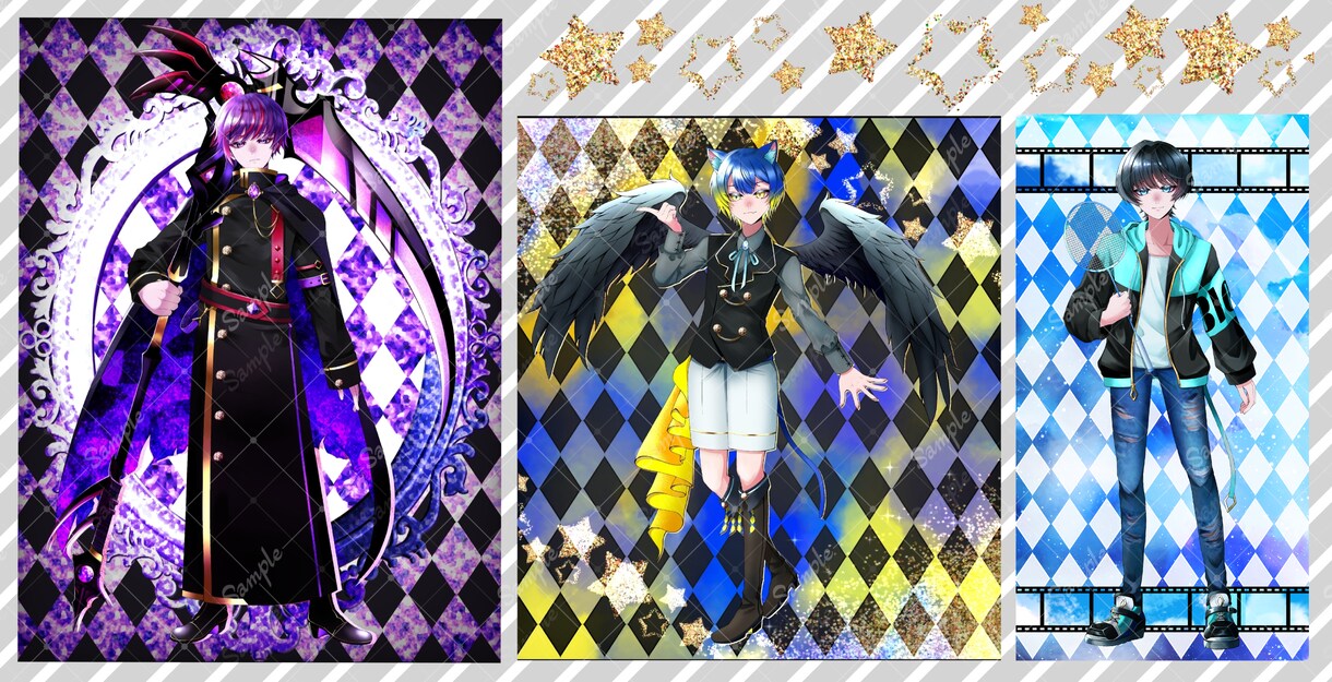 高クオリティ！商用可の全身立ち絵をお描きします きらきら美麗◇IRIAM、TRPG、アクリルスタンドなどに！ イメージ8