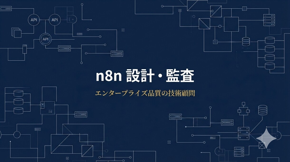 n8nの「設計監査・セカンドオピニオン」承ります 頻発するエラーの原因特定・セキュリティ診断・ボトルネック解消 イメージ1