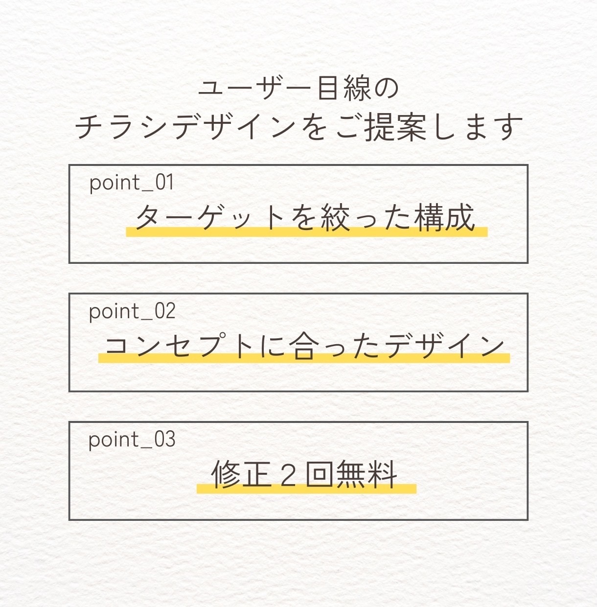 反応が変わるチラシを設計します 集客・反応を考えた“伝わる”デザイン イメージ2