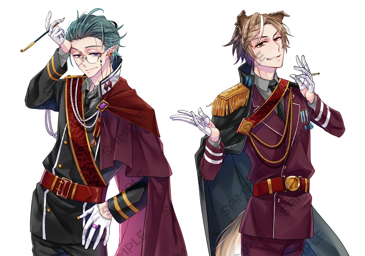 キャラクターの立ち絵イラスト制作いたします 配信用・TRPG・ゲーム等の立ち絵 お描きいたします。 イメージ7