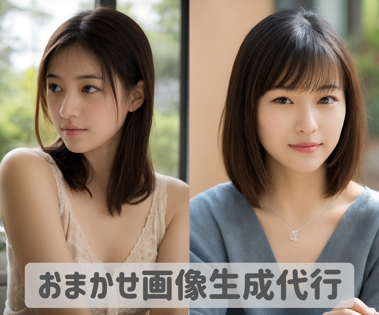 素朴なAI女性素材画像の生成代行します Stable Diffusionを使用したランダム画像生成 イメージ1