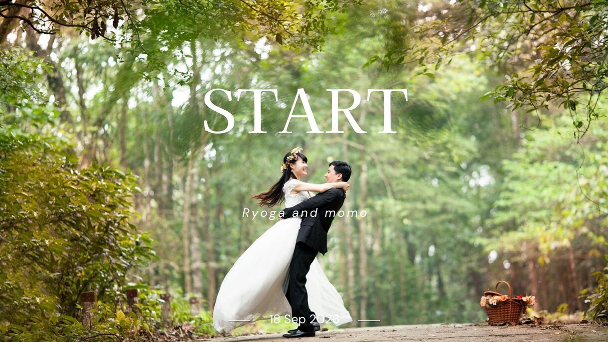披露宴、結婚式のオープニングムービーを作成します #スマ婚にもオススメ！盛り上げるオープニングムービー イメージ7