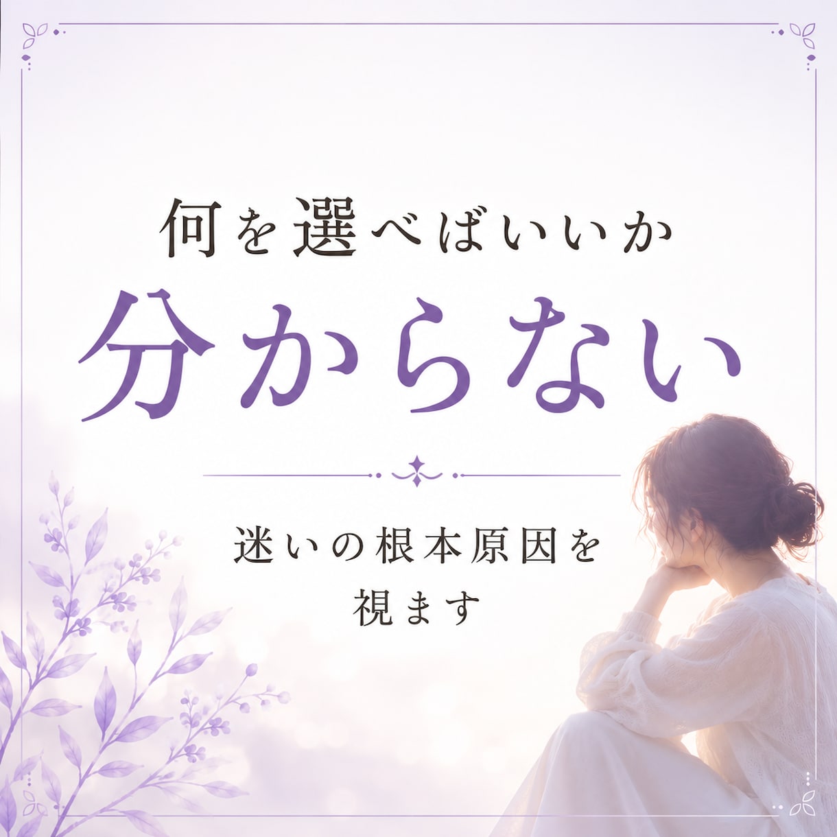 変わりたいのに動けない理由を視ます 守護霊からのメッセージで心のブレーキと進む方向性を読み解き イメージ5
