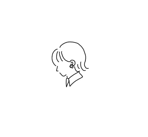 横顔のシンプルイラスト描きます InstagramやTwitterのアイコンにおすすめ！ イメージ2