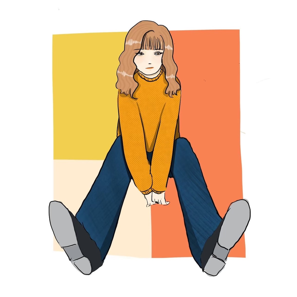 女の子のイラストを描きます デザイン性を重視したものを主に描いています！ イメージ1