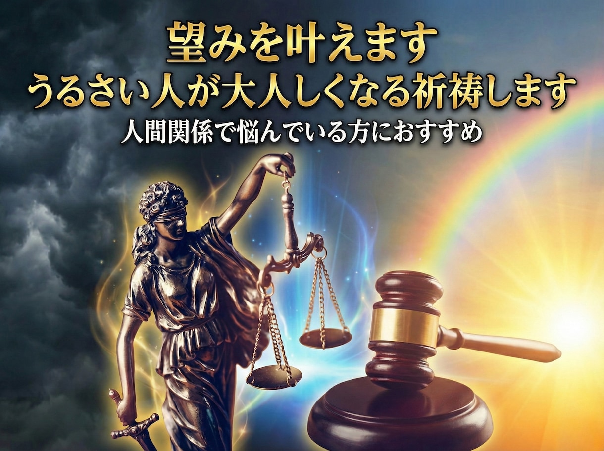 スペシャル版　うるさい人が大人しくなる祈祷します イヤな人をどうにかしたい！と人間関係で悩んでいる方におすすめ イメージ2
