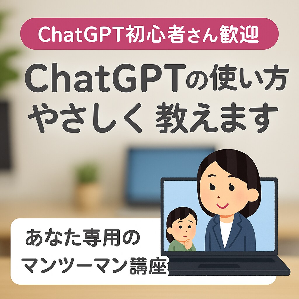 初心者向けにAIの使い方を丁寧に教えます あなたの目的に合った活用法をご提案 イメージ1