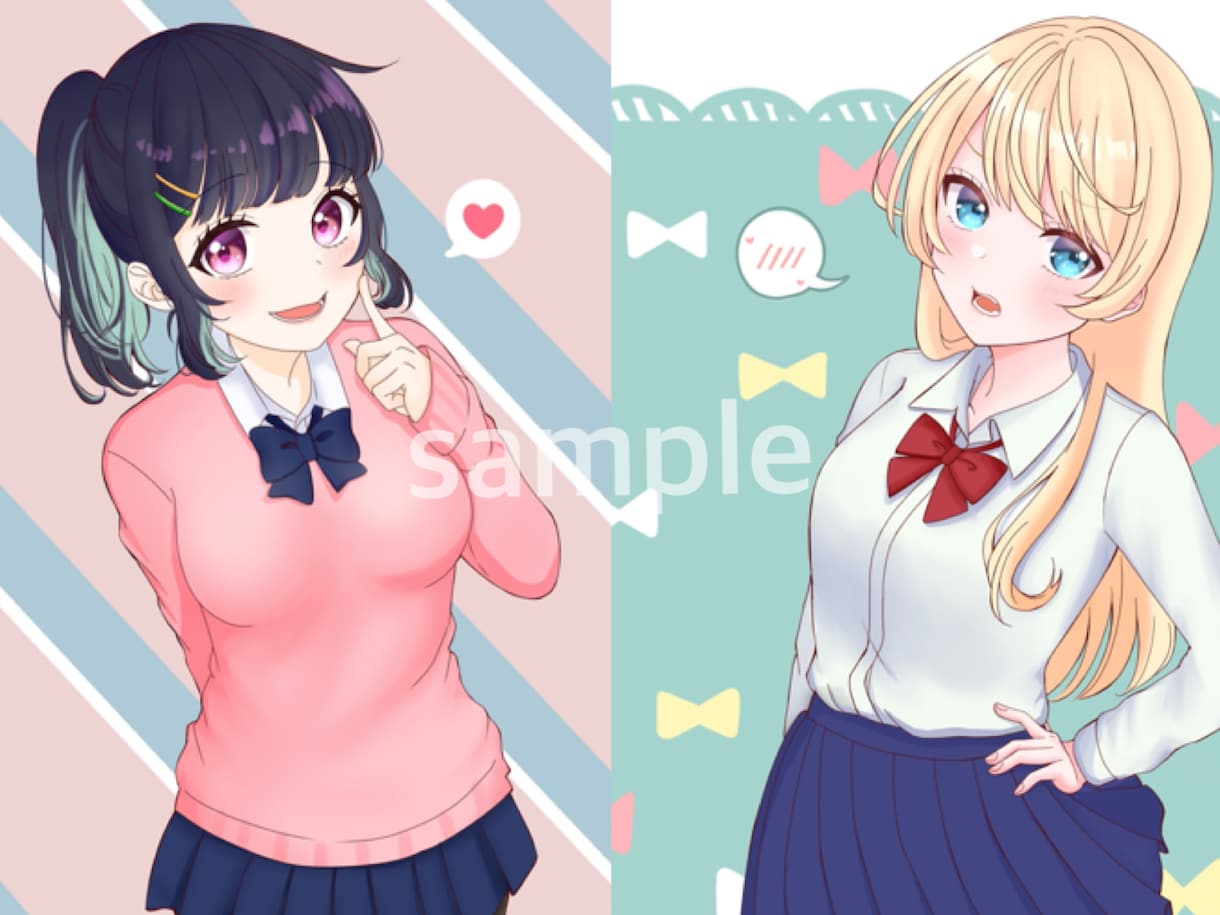 女の子のイラストを描きます ご希望に沿ったイラストをお描きします！気軽にお声がけ下さい！ イメージ5