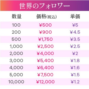 Instagram外国人フォロワー 増やします 100人~10万人 増えるよう宣伝し イメージ2