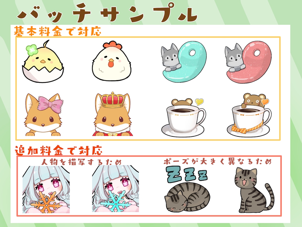 配信で使えるスタンプ作成します Twitch等でご使用できるスタンプを作成します。 イメージ3