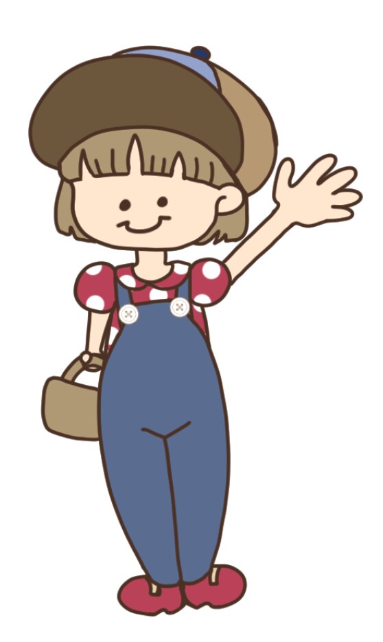 ゆるポップなイラスト描きます レトロpopな女の子ちびキャラ イメージ1