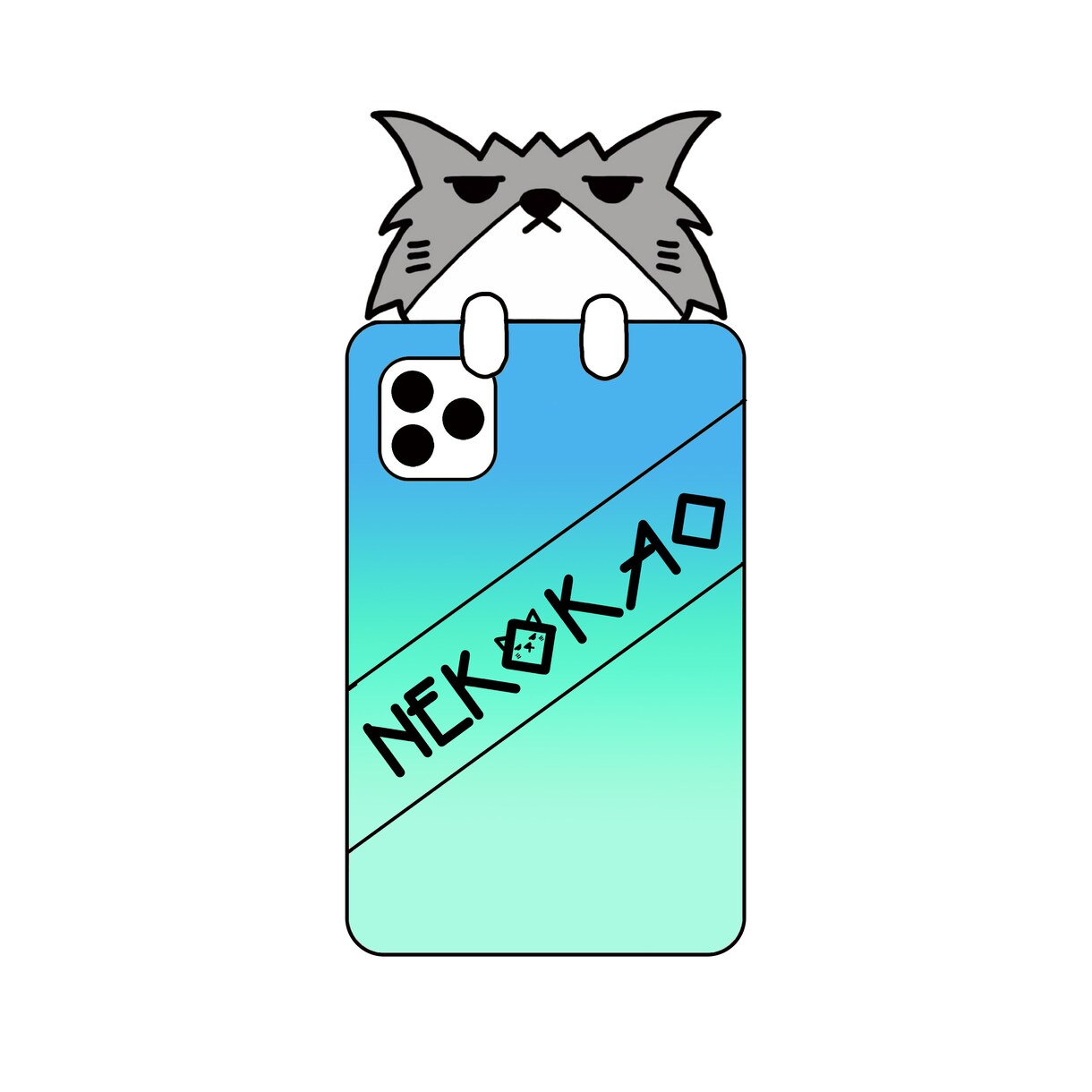 シンプルな猫のイラストを描きます 猫を中心に色鉛筆画やアイコンを描きます！ イメージ6