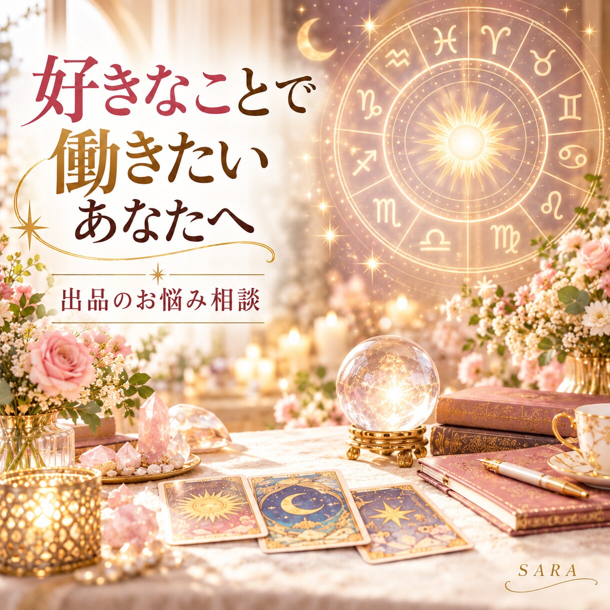 出品者様もOK！占いを仕事にしたい方の話を聞きます 星座別ミニ診断付き☆同業者としてお悩みをお聞きします イメージ1
