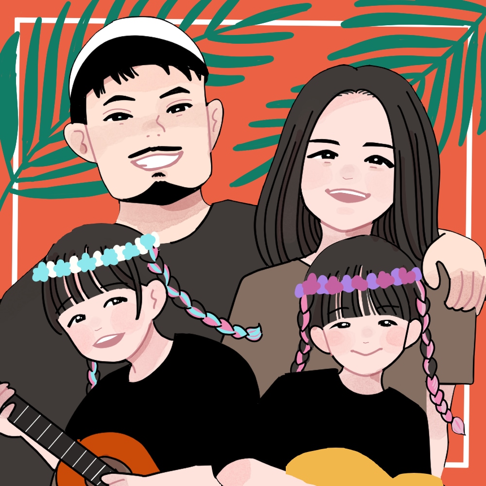 家族やペットと一緒に！イラスト描きます 先生への寄せ書きにもおすすめ！ イメージ10