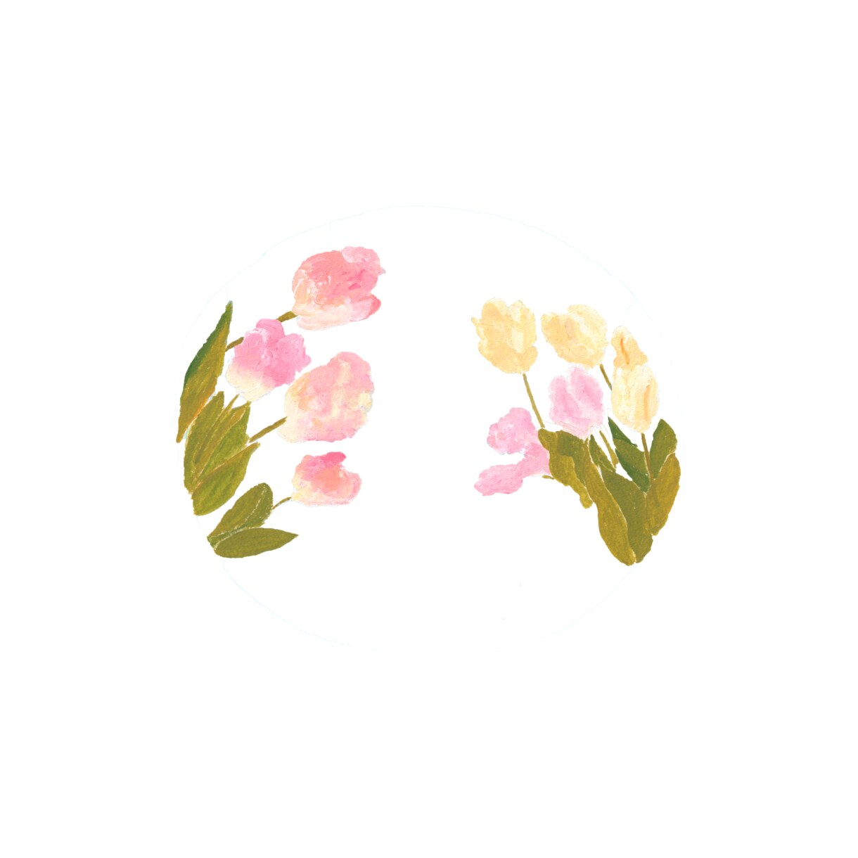愛らしいお花の絵を描きます 絵の具で描く、繊細でやさしい心温まるお花の絵。 イメージ4